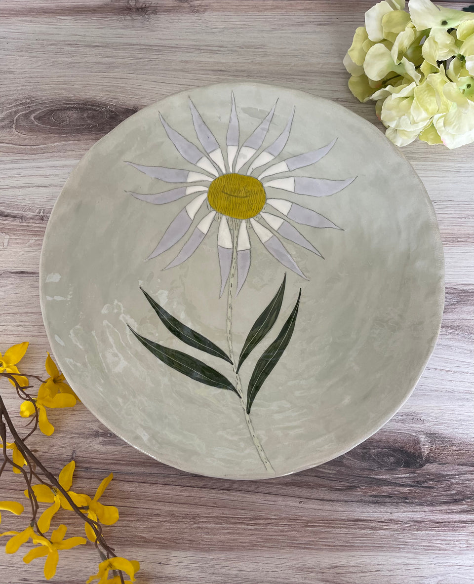Gemma Orkin Ceramic Large Plate - Daisy