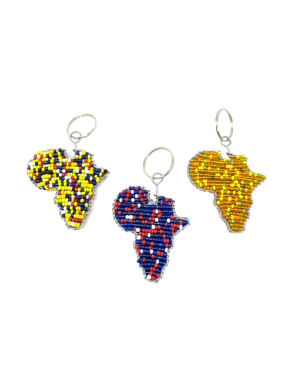Khutsala™ Artisans African Beaded Animal Keychains | Fair Trade and Handmade Keychains Hippo