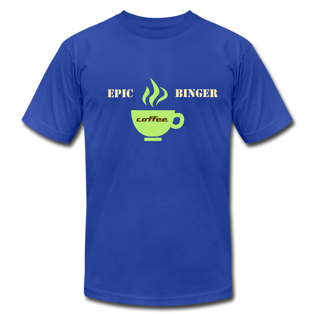 Epic Coffee Binger | Jersey Unisex T-Shirt - royal blue
