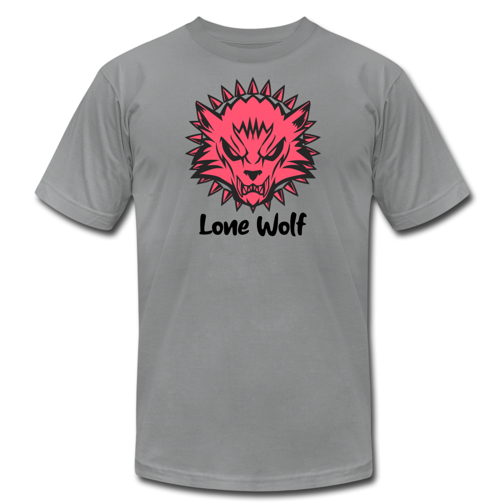 Lone Wolf | Antisocial Printed Unisex Jersey T-Shirt - slate