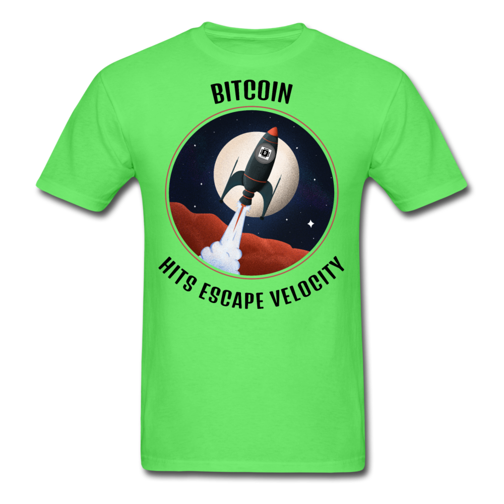 Bitcoin Hits Escape Velocity | Funny Trading Bitcoin Unisex Classic T-Shirt - kiwi