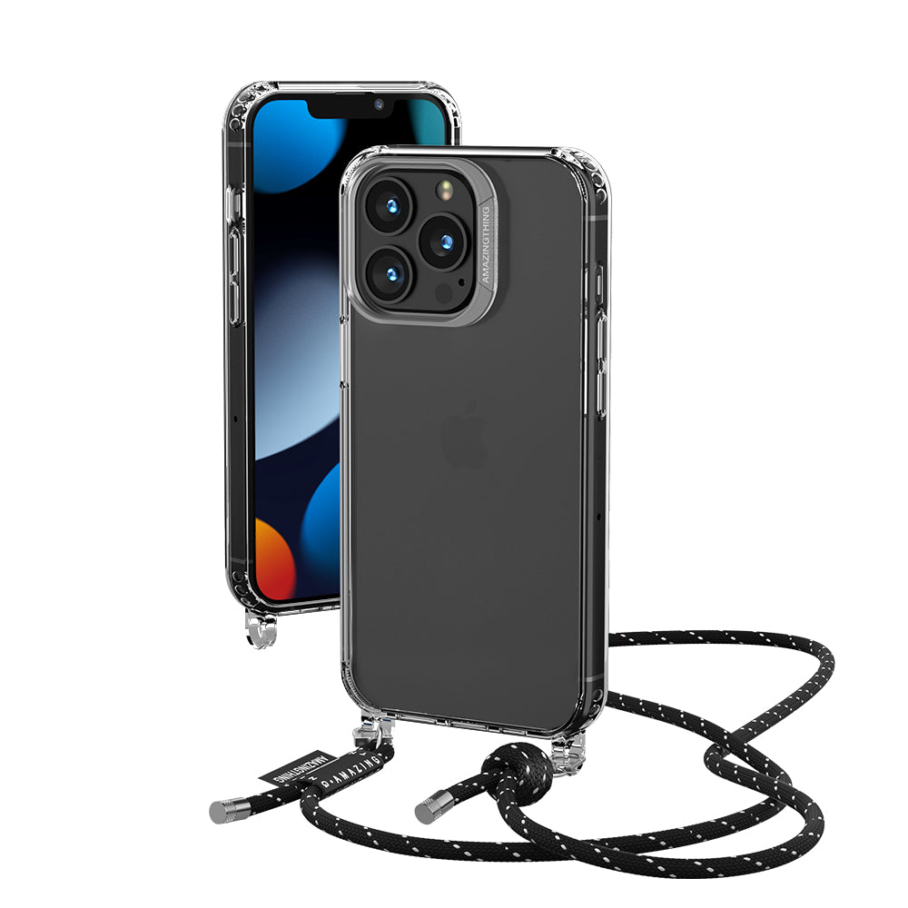 Advanta Crossbody Lanyard Drop Proof Case | iPhone 13 Series | Black