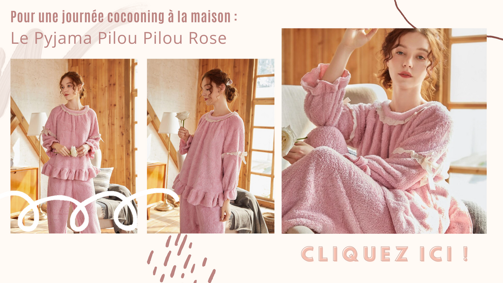 Pyjama pilou pilou rose