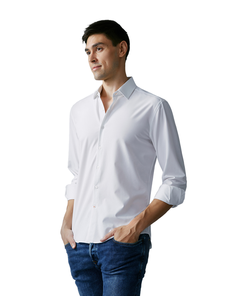 Performance Dress Shirts for Men – Moisture Wicking, Wrinkle Free