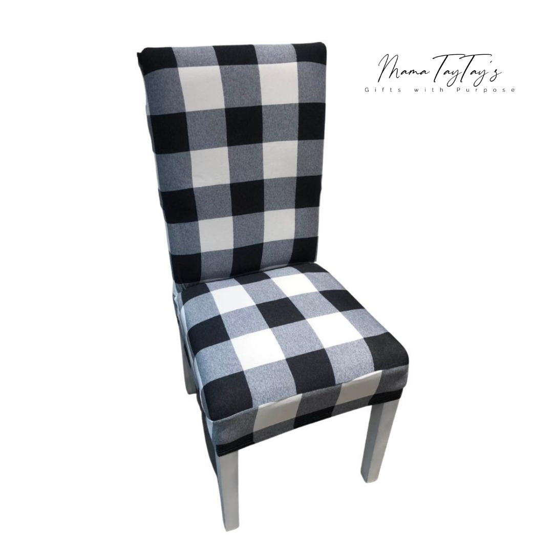 plaid armchair slipcover