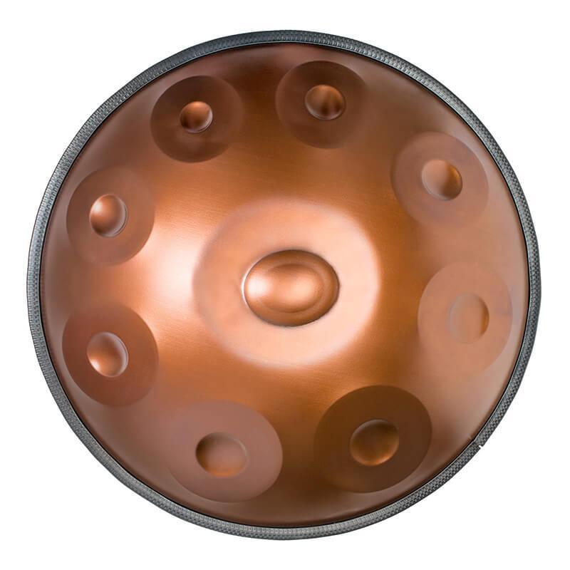 AS TEMAN Handpan Kurd D Minor Scale 9 Notes Pure Brown Hangdrum With Gift Set