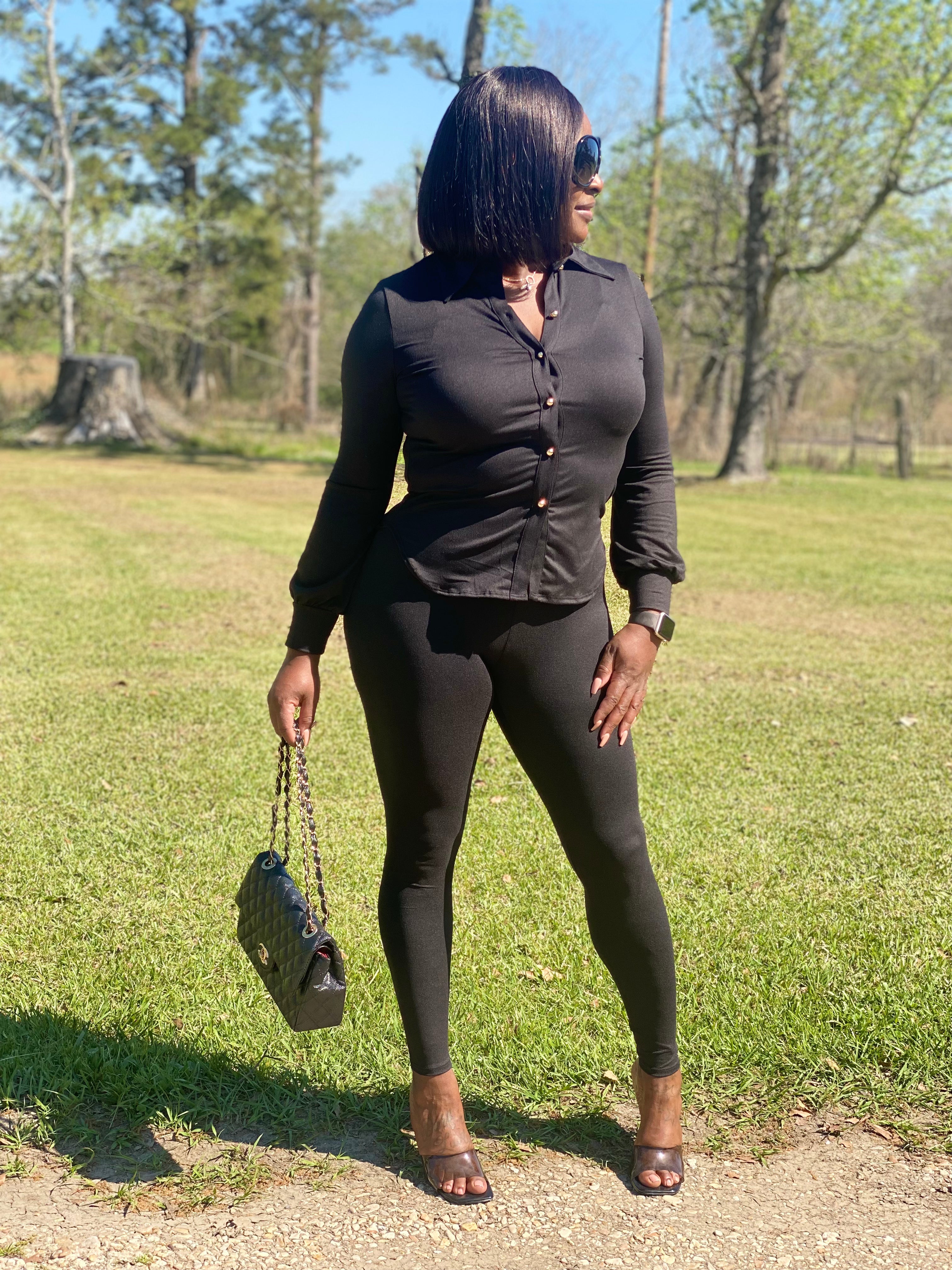 Button Down 2 Piece Set