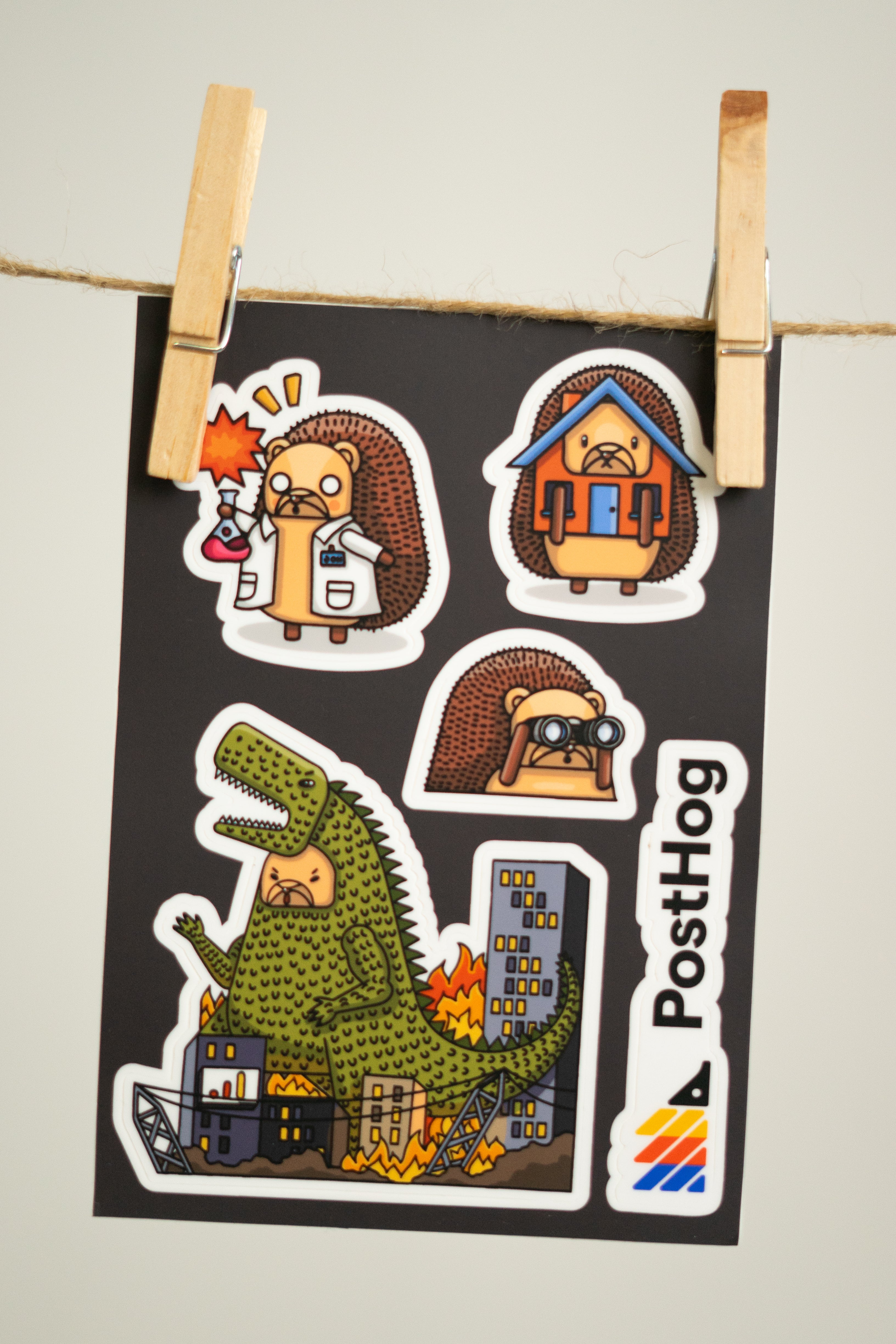 Hogzilla & friends sticker pack