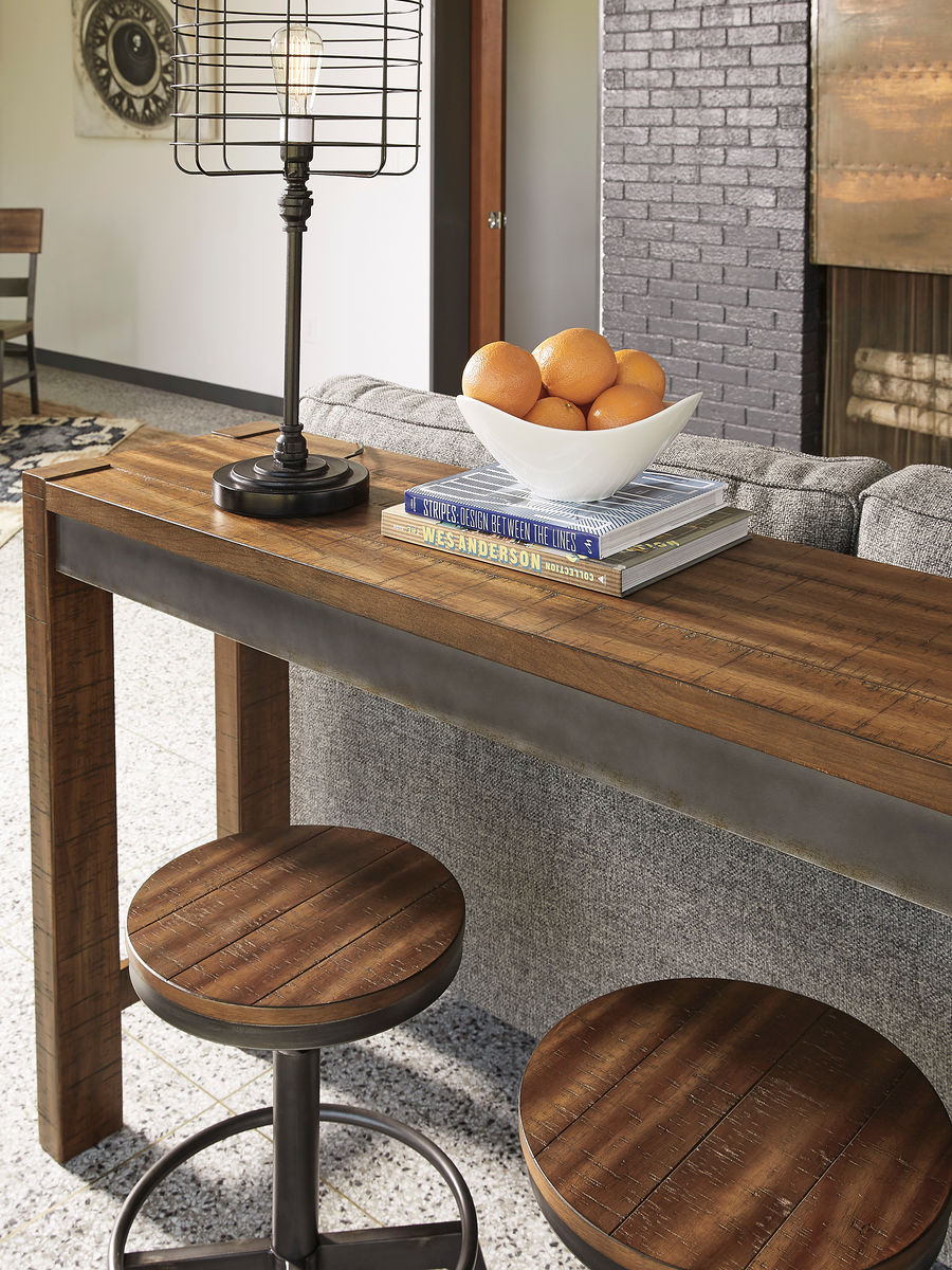 brown and gray torjin counter table