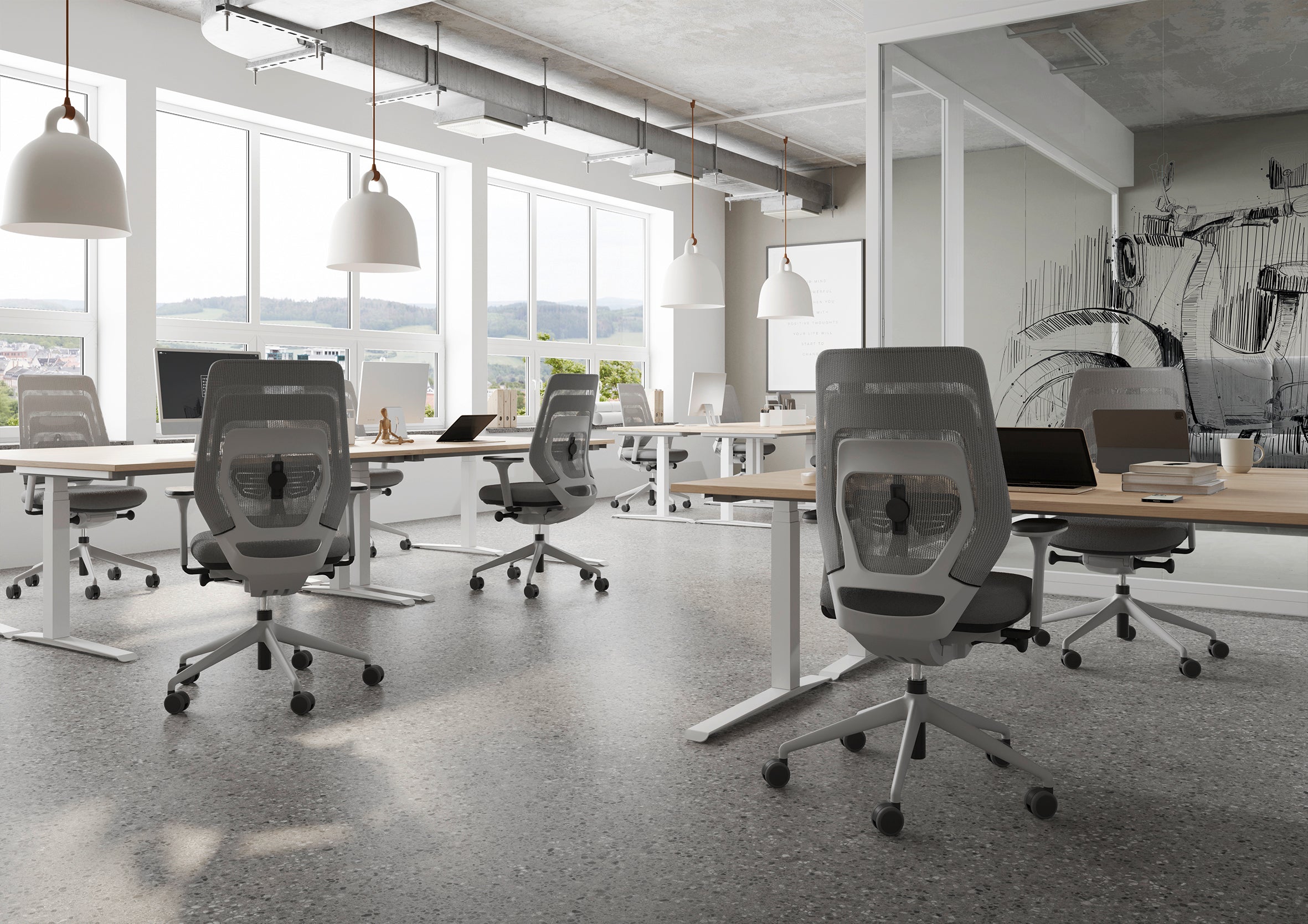 Bürostühle Grau - office Chair - fm asiento