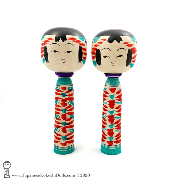 BRAND NEW Pair of Kokeshi Dolls by Yoshinori Niiyama. Quirky