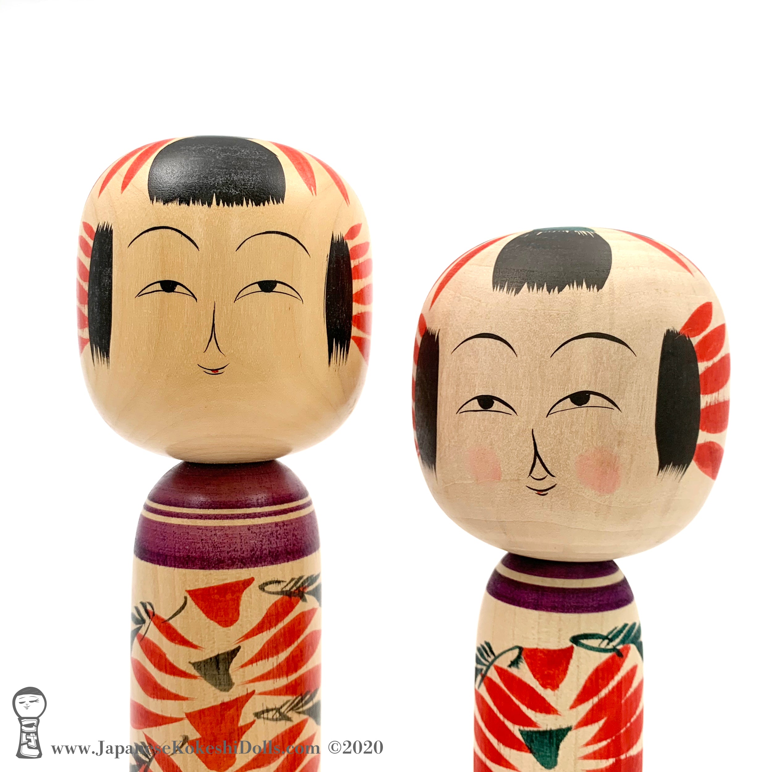 Kokeshi Family of 5. Brand New Traditional Kokeshi by Takashi Kamata ...