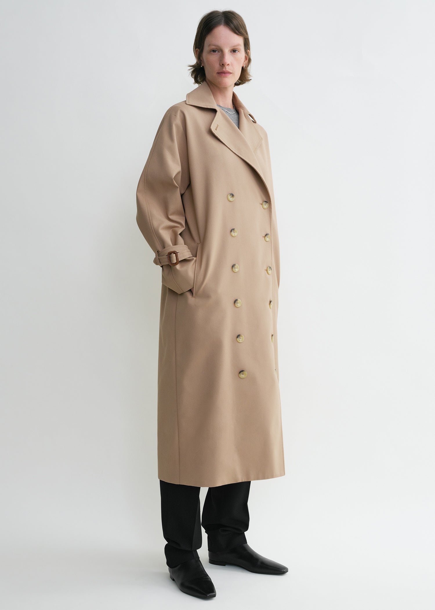 トレンチコート NOIRNINE Half Trench Coat 5BMR0030 Half Trench Coat [BEIGE] - noirnine