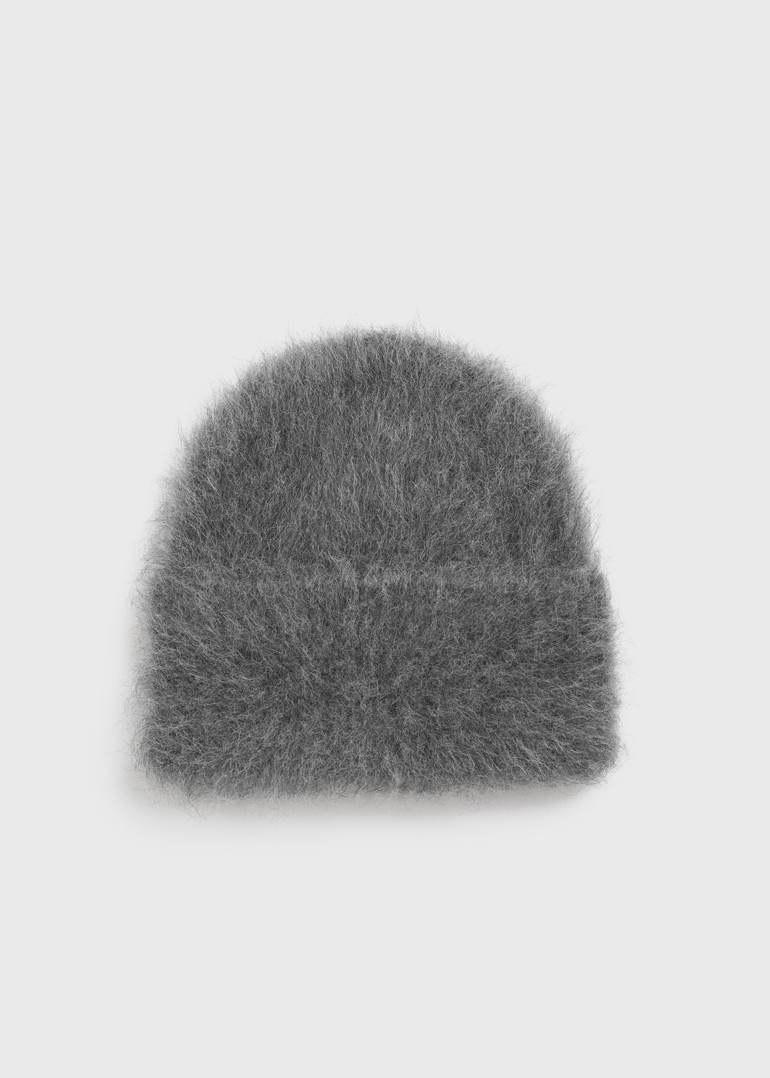 Totême Alpaca Knit Beanie Dark Grey Melange In Dark Grey Melange