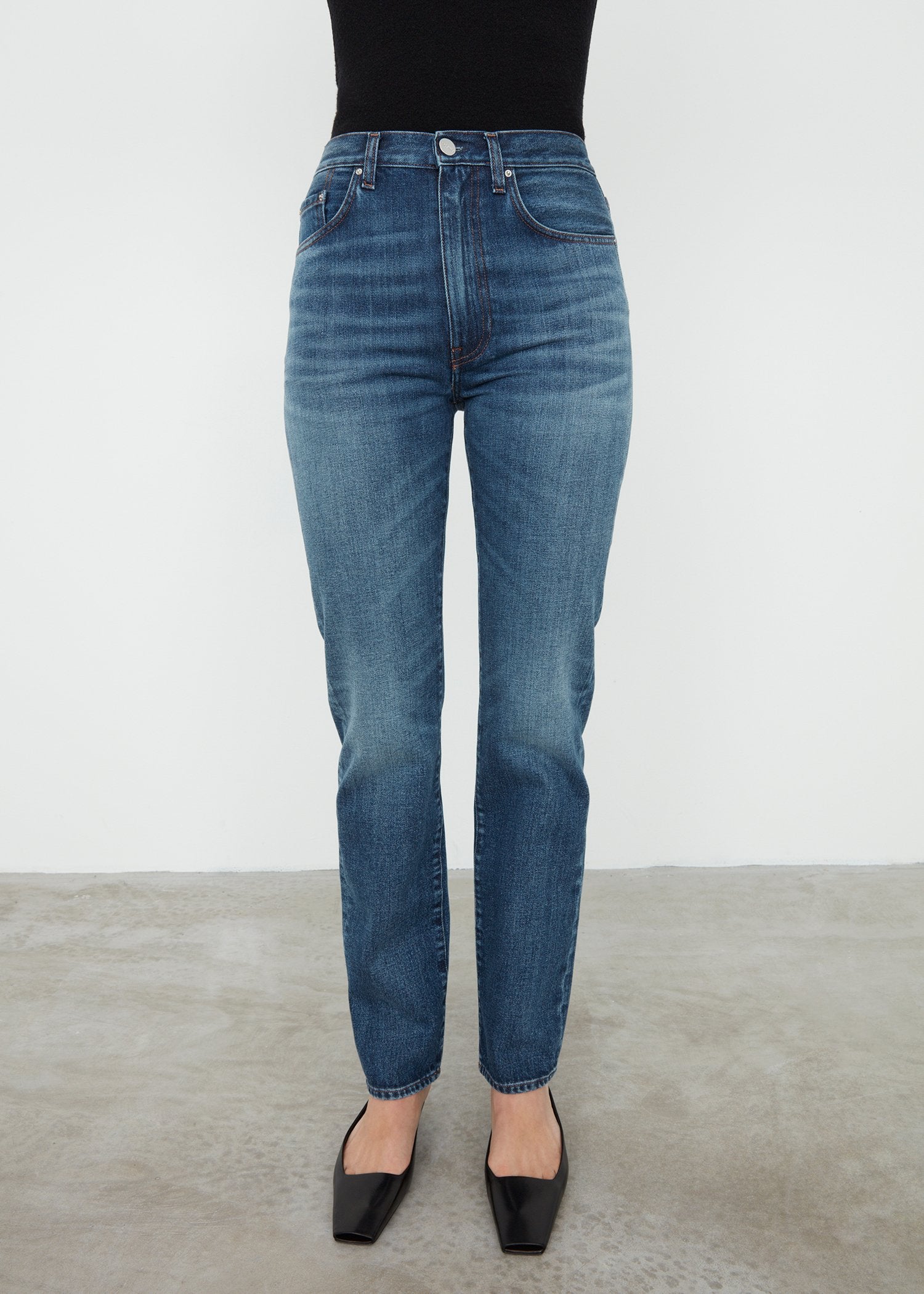 TOTÊME REGULAR FIT DENIM DARK VINTAGE WASH