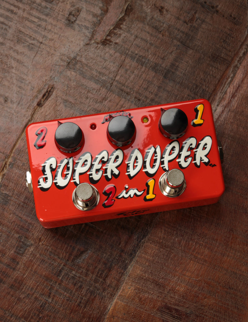 多様な Z.VEX SUPER DUPER 2IN1 ブースター ハンドペイント レア品