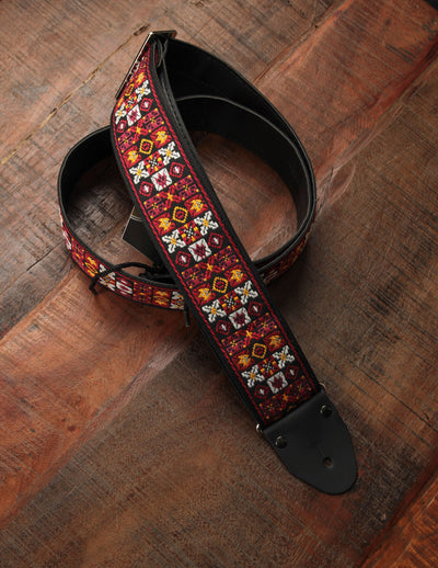 Leather Guitar Strap Custom Guitar Strap Handmade Guitar Strap Personalized  Guitar Acoustic Guitar Bass Guitar Gifts FOLK Style -  Hong Kong