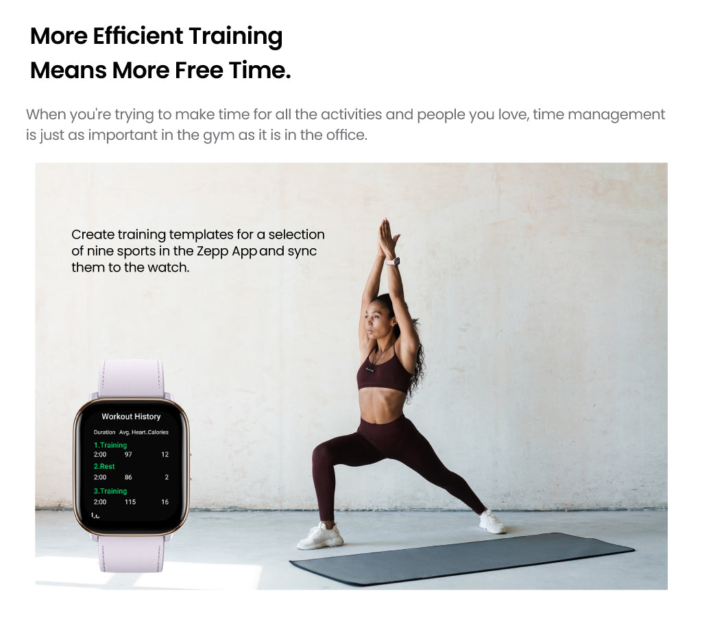 Amazfit Active Training Templates