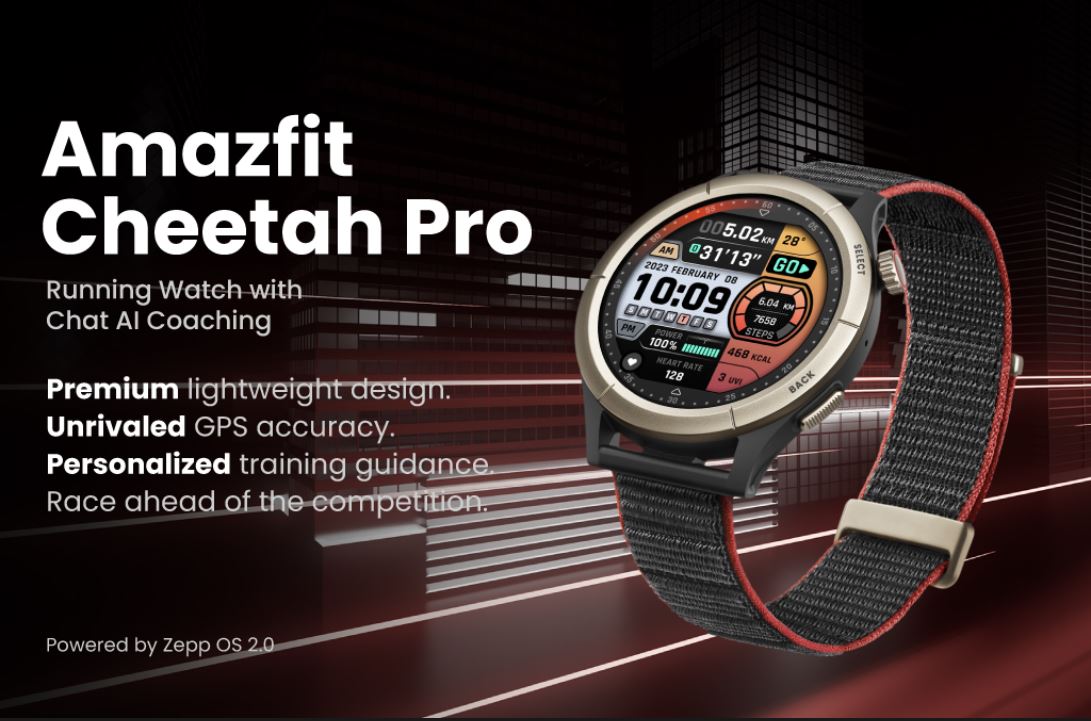 Amazfit Cheetah Pro Premium Running Smartwatch