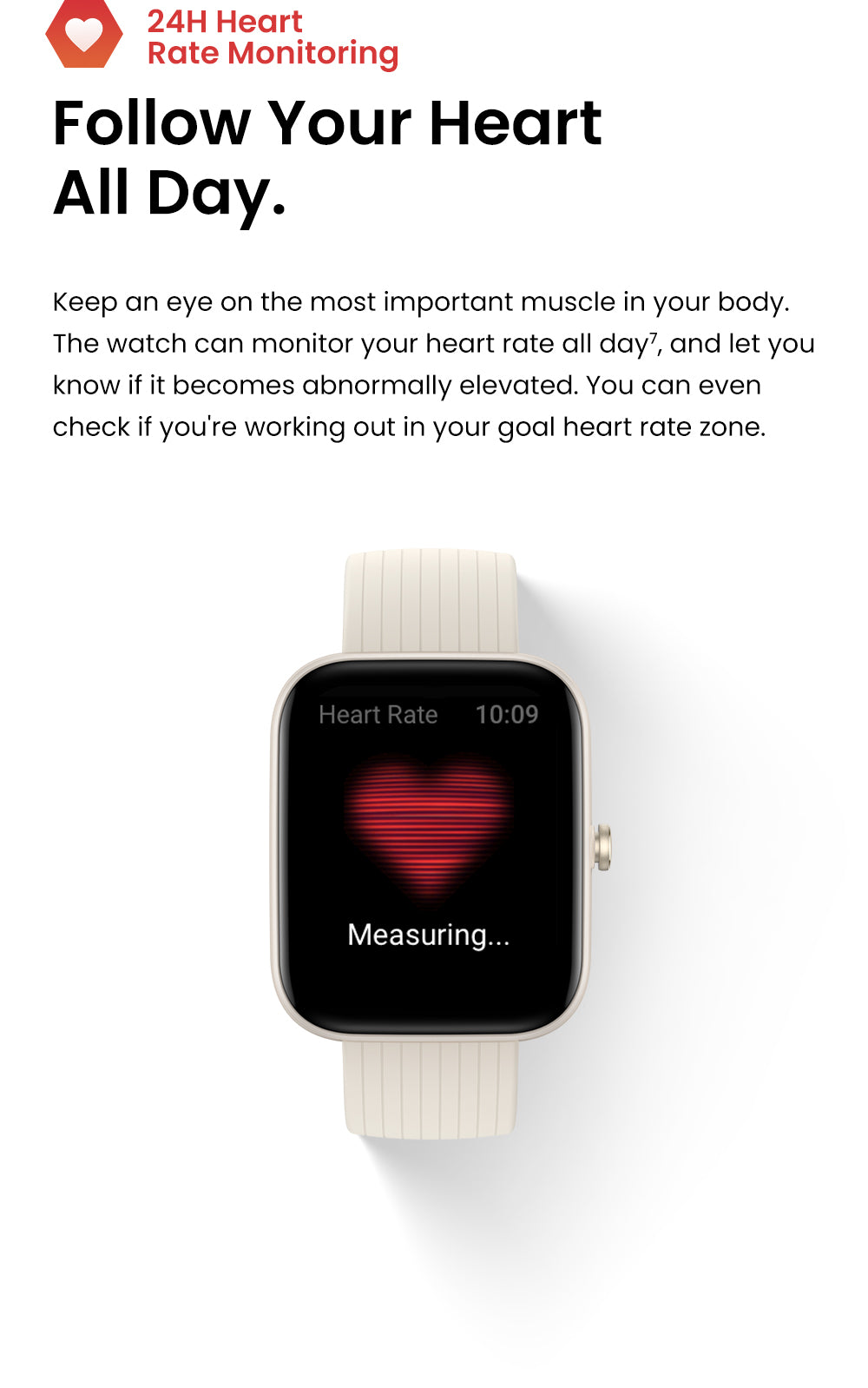 Amazfit Bip 3 Pro Heart Rate Monitor