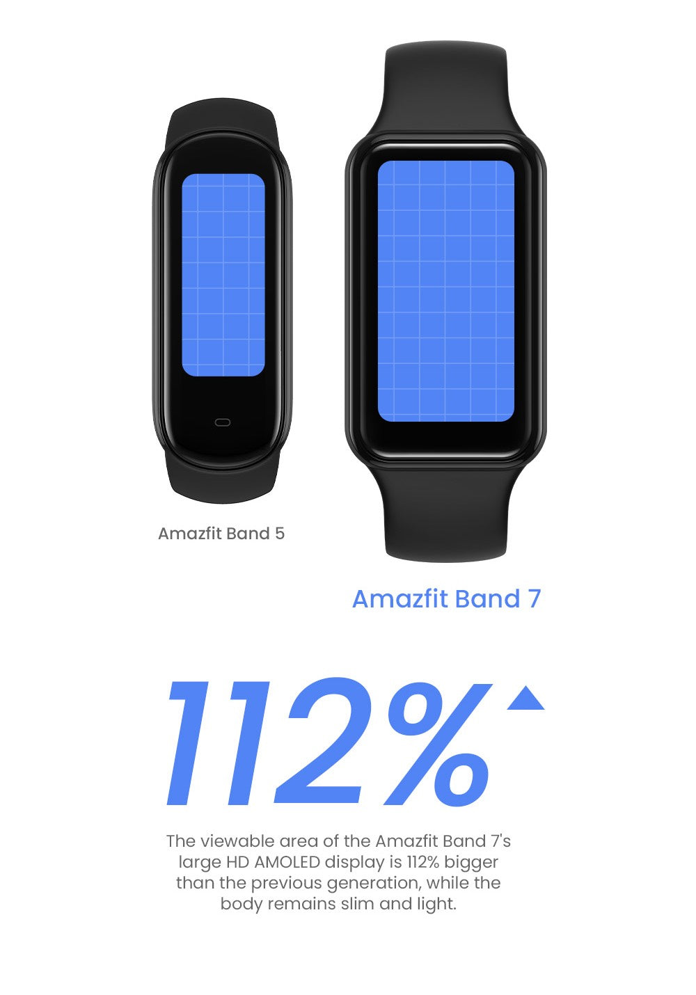 Amazfit Band 7 Screen Size