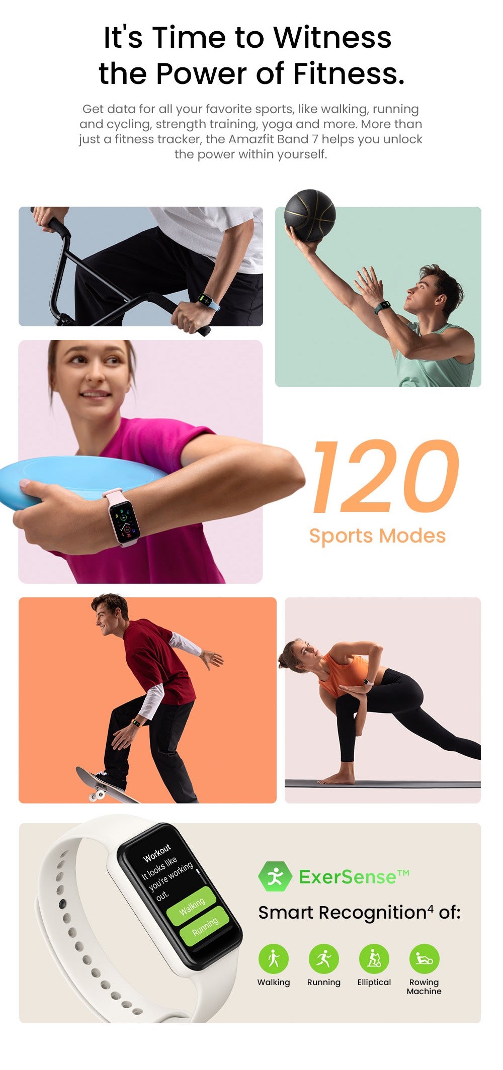 Amazfit Band 7 Sports Modes