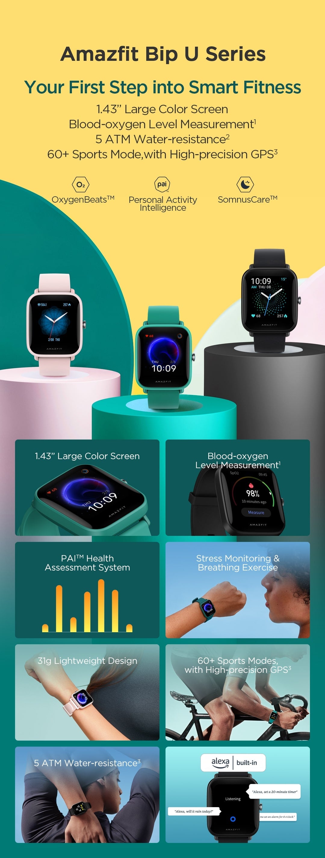 Amazfit Bip U Features