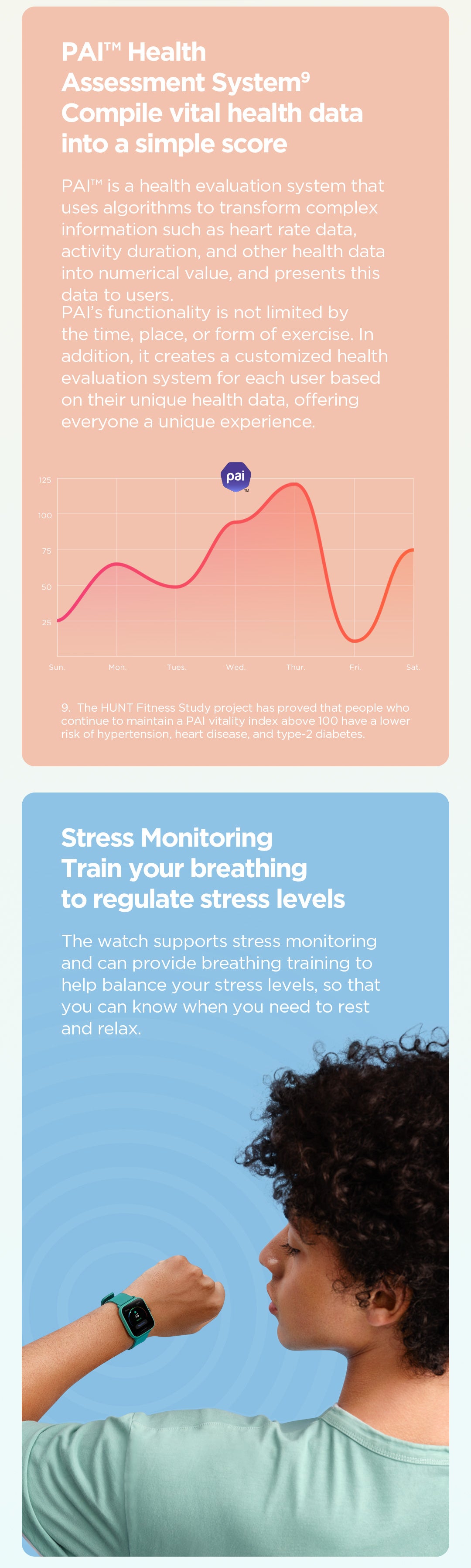 Amazfit Bip U Stress & Vital Monitoring