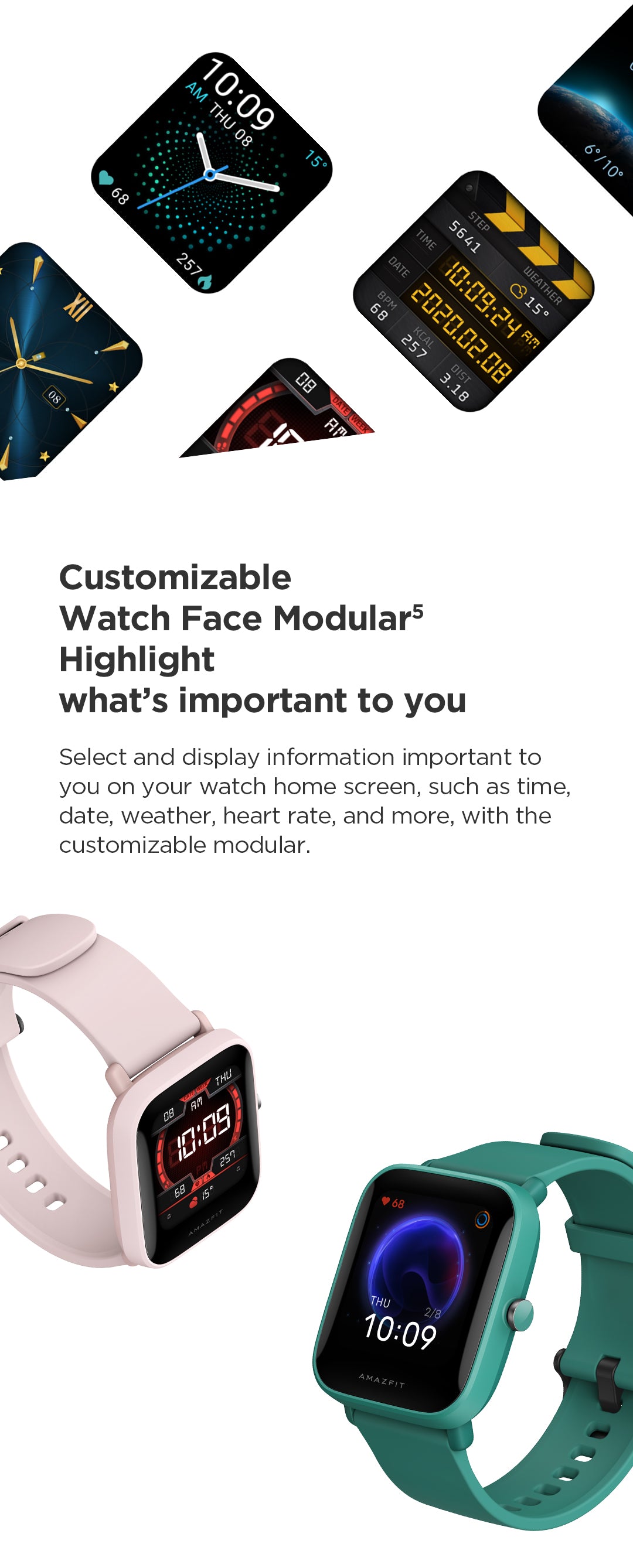 Amazfit Bip U Pro Design