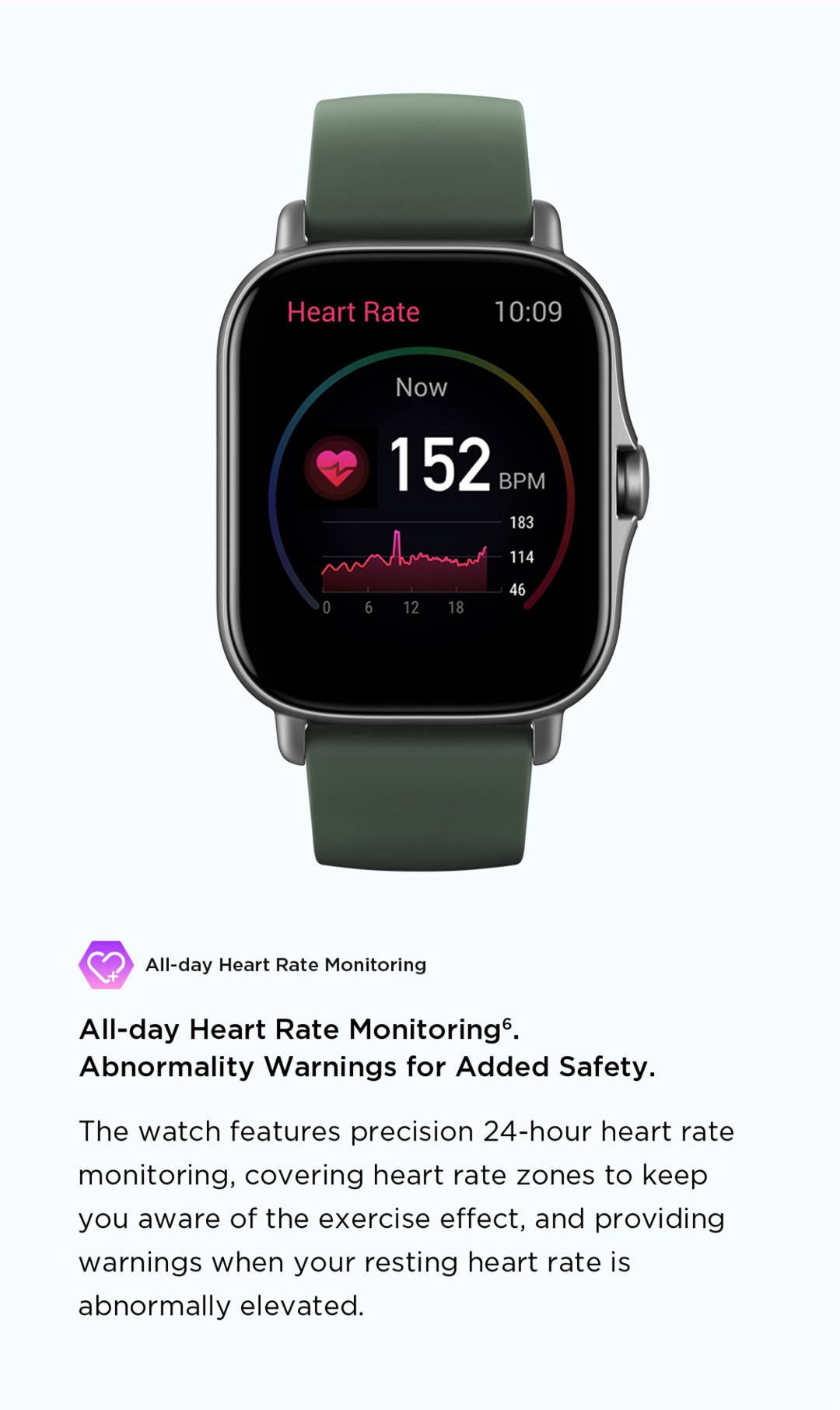 Amazfit GTS 2E Heart Rate Monitor