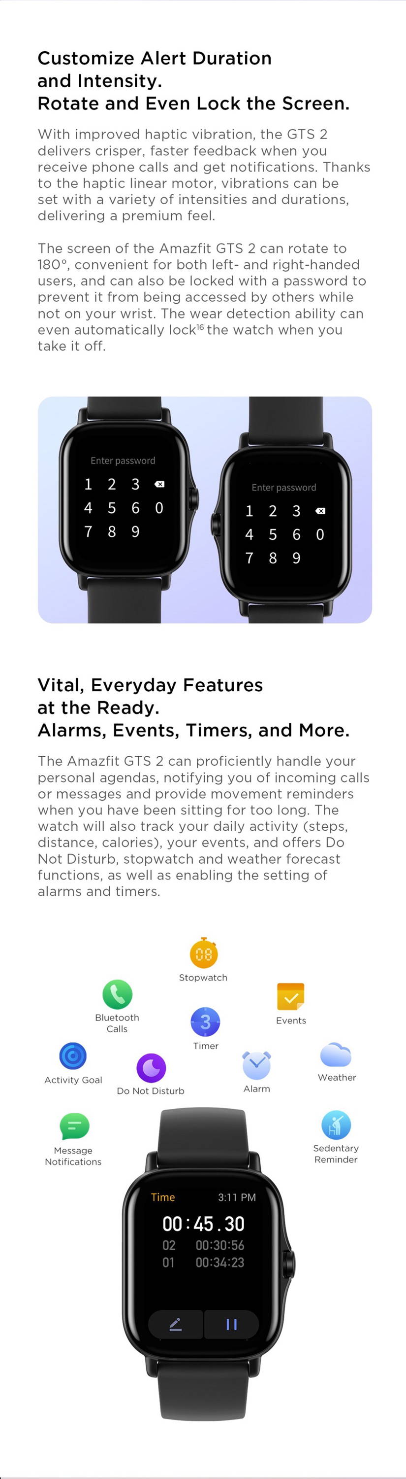 Amazfit GTS 2 Features