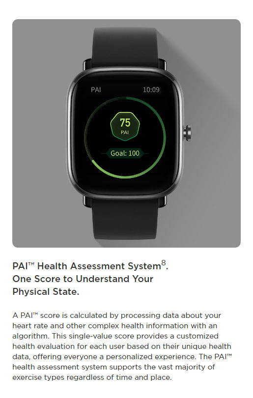 Amazfit GTS 2 Mini Health Assessment