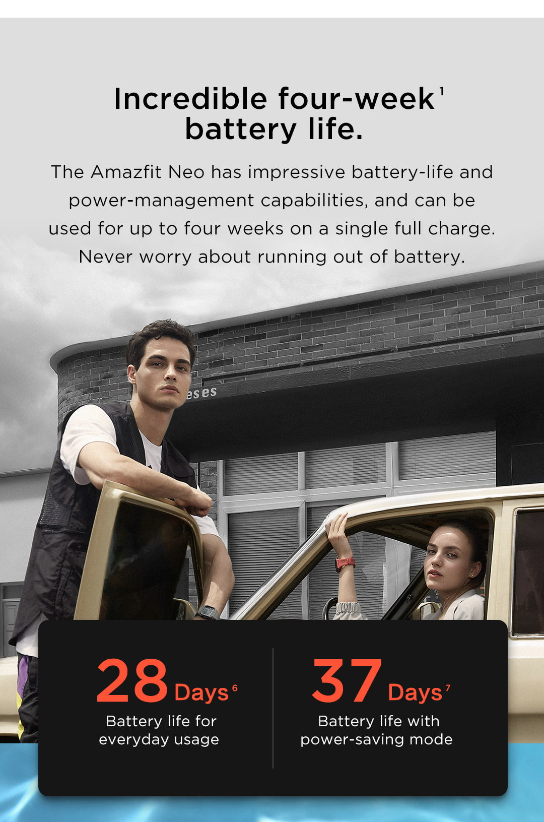 Amazfit Neo Battery Life