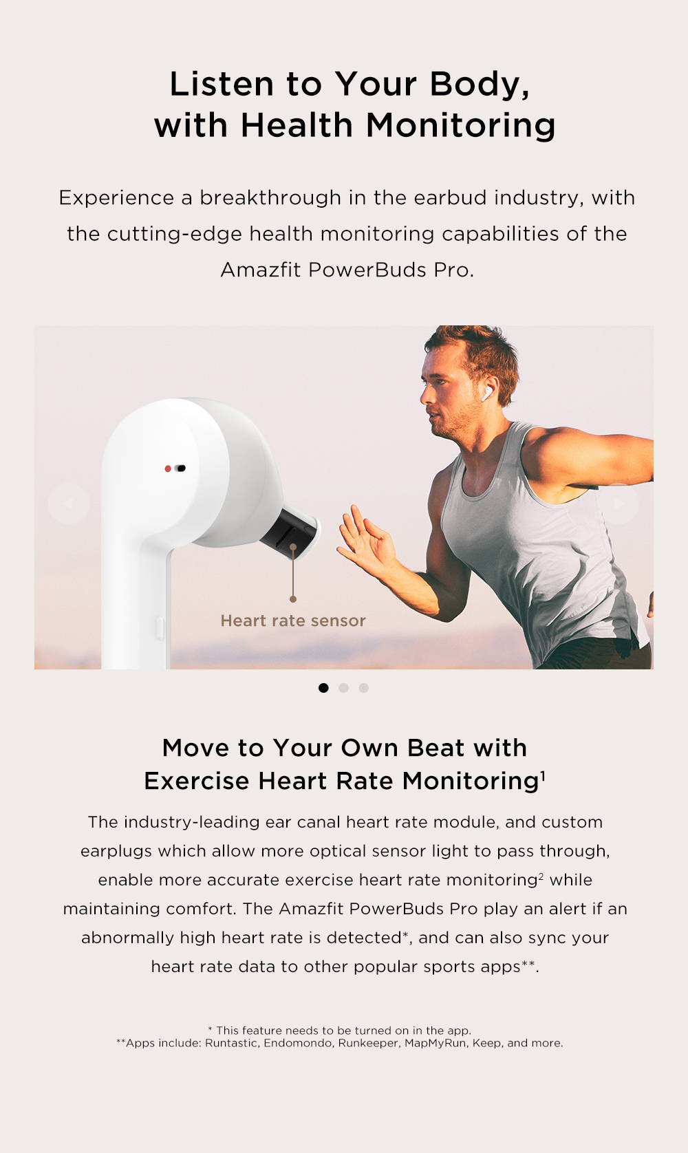 Amazfit Powerbuds Pro Heart Monitoring