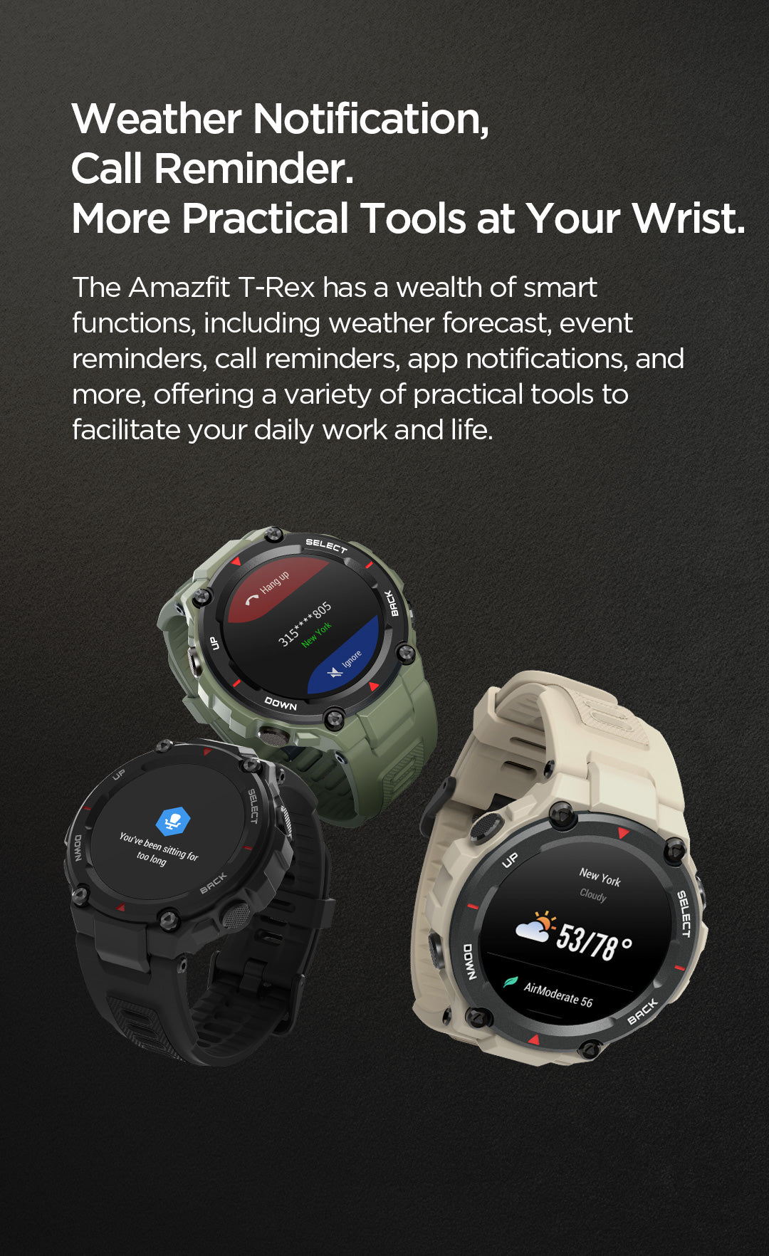 Amazfit T-REX Smart Notification