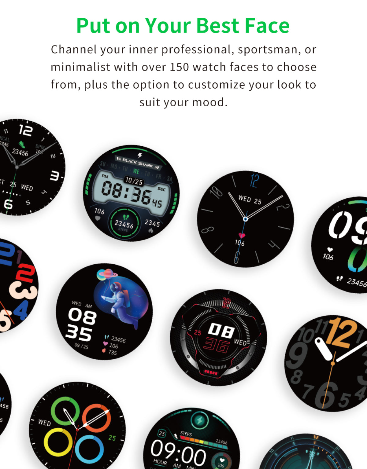 Black Shark S1 Pro Watch Faces