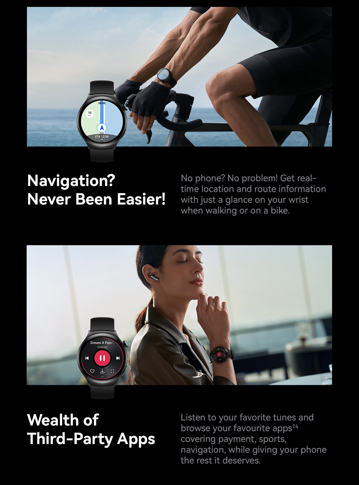 Huawei Watch 4 Navigation