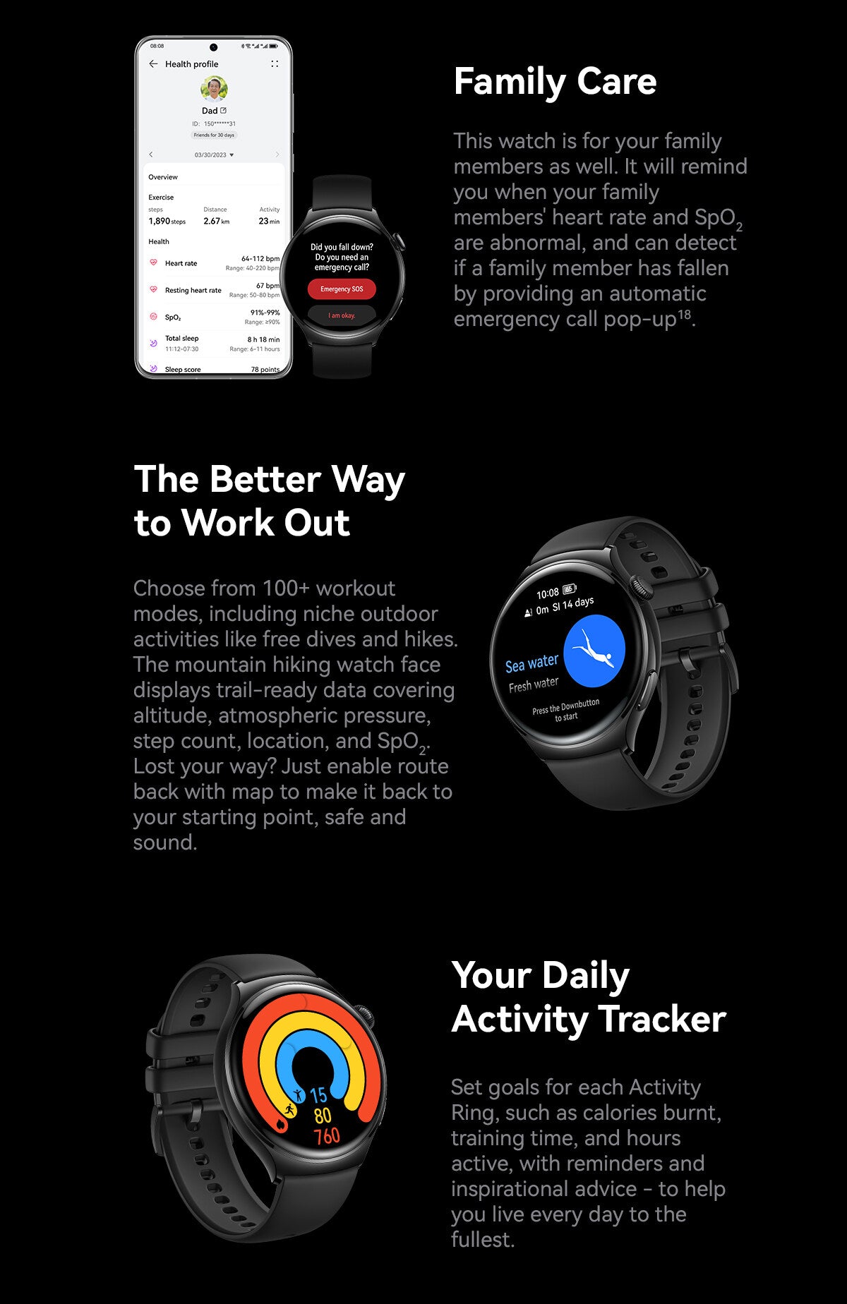Huawei Watch 4 Activity Tracking