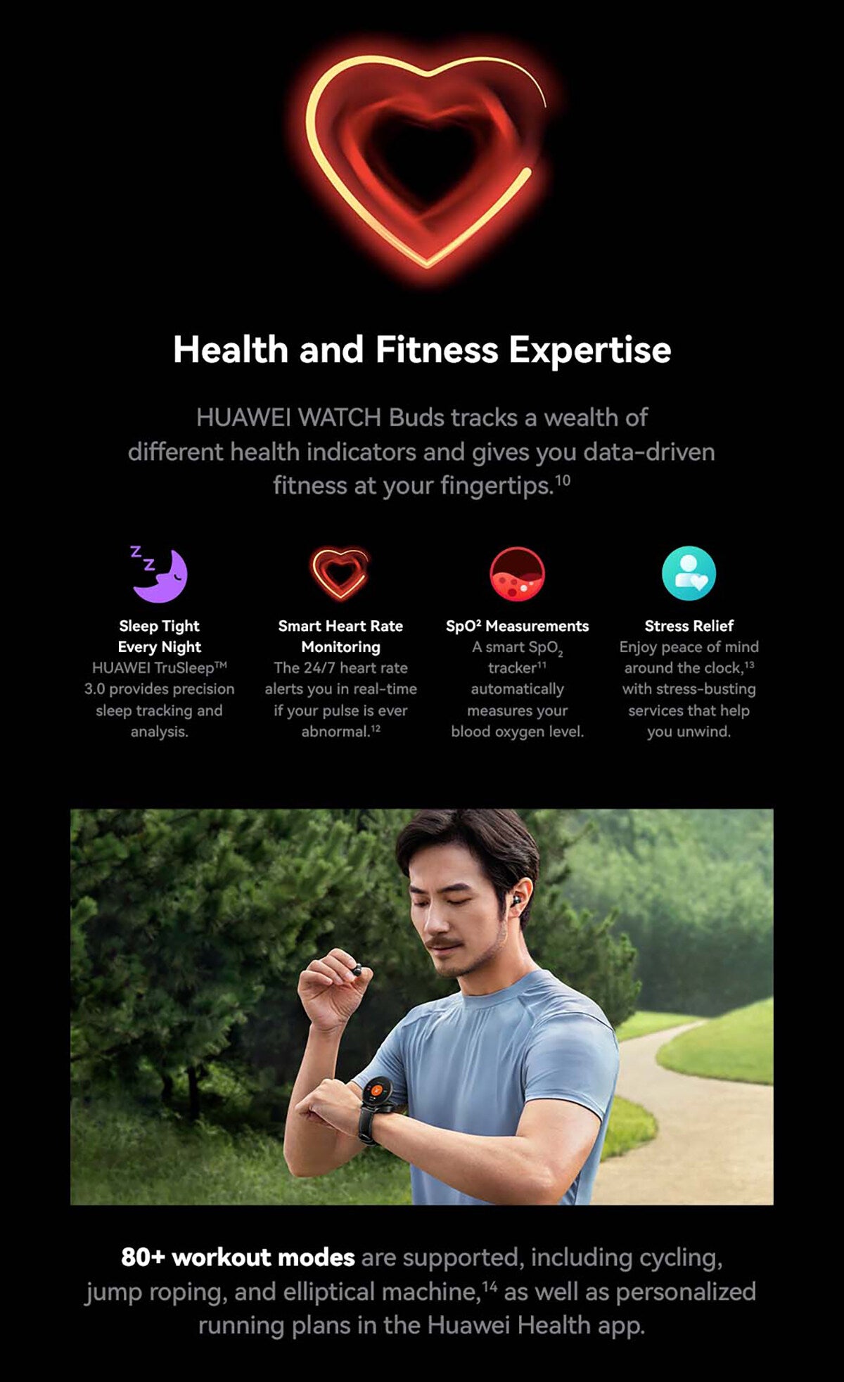 Huawei Watch Buds Health Tracking