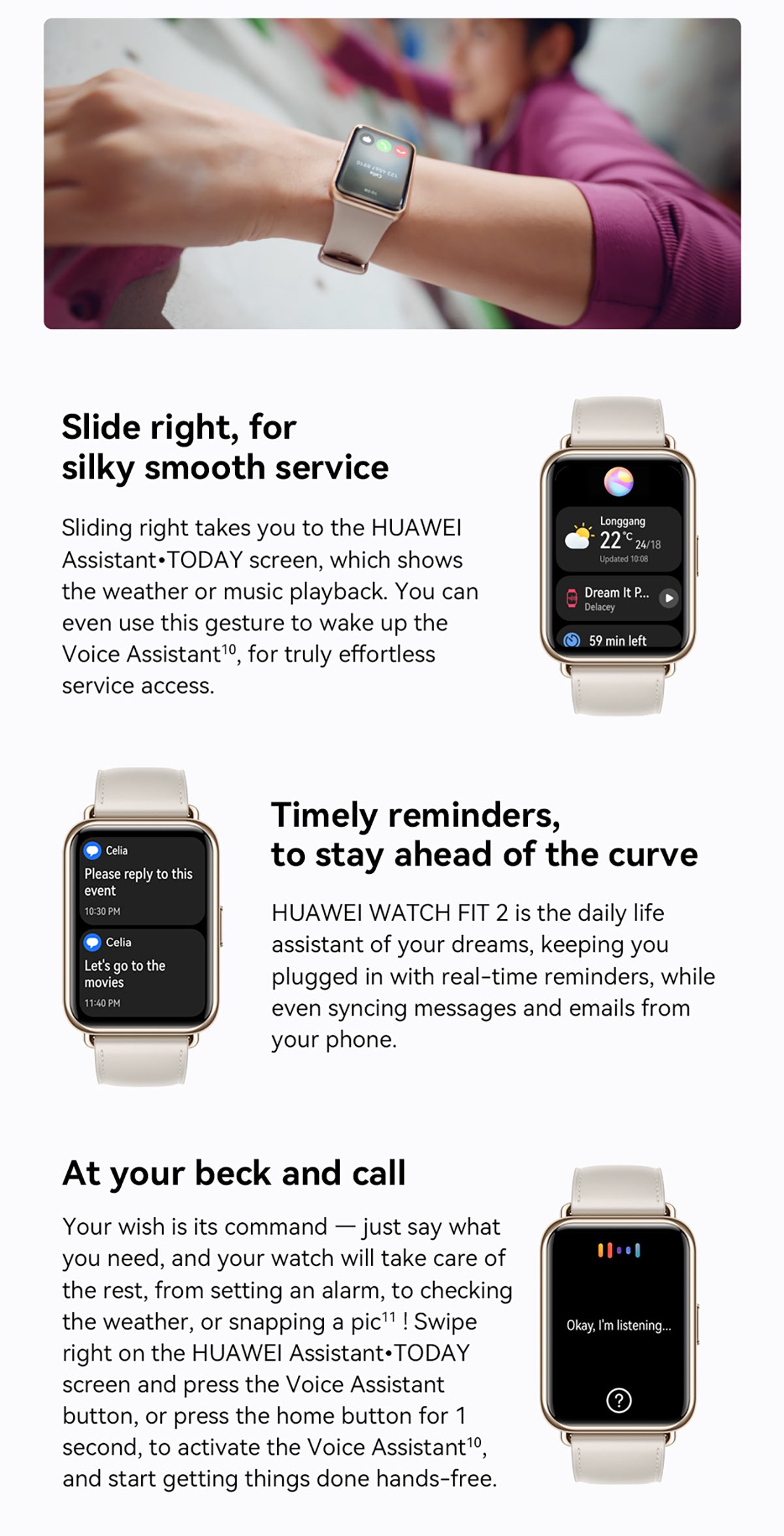 Huawei Watch Fit 2 Notifications
