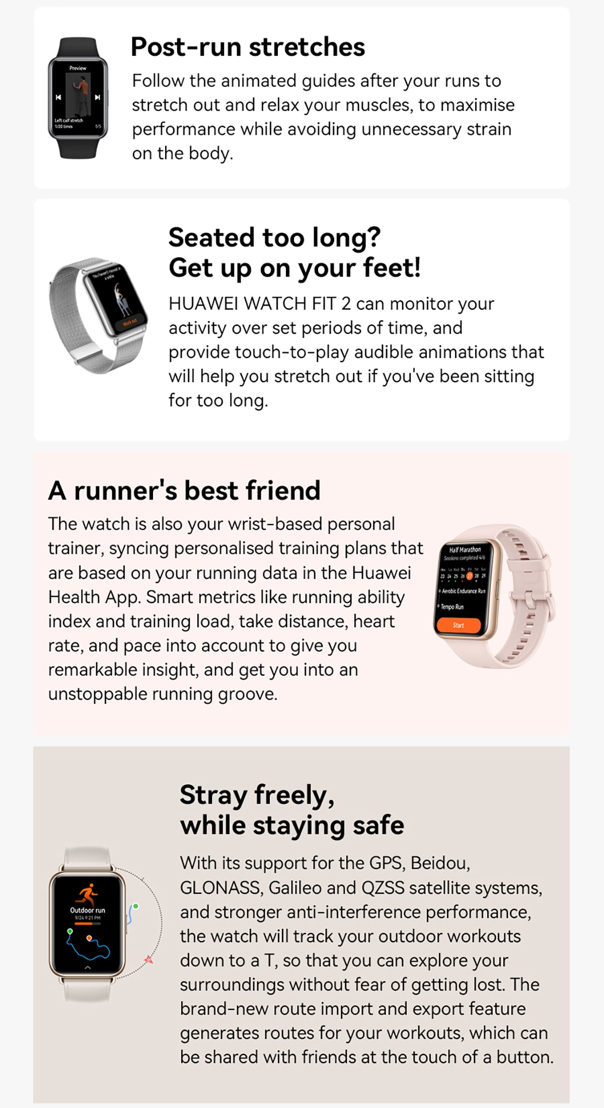 Huawei Watch Fit 2 Workout Modes