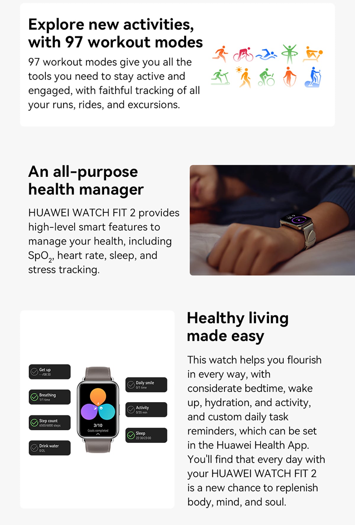 Huawei Watch Fit 2 Health Tracking