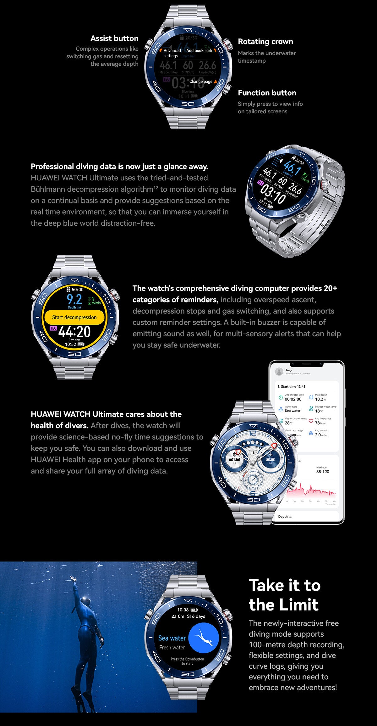 Huawei Watch Ultimate Data Tracking