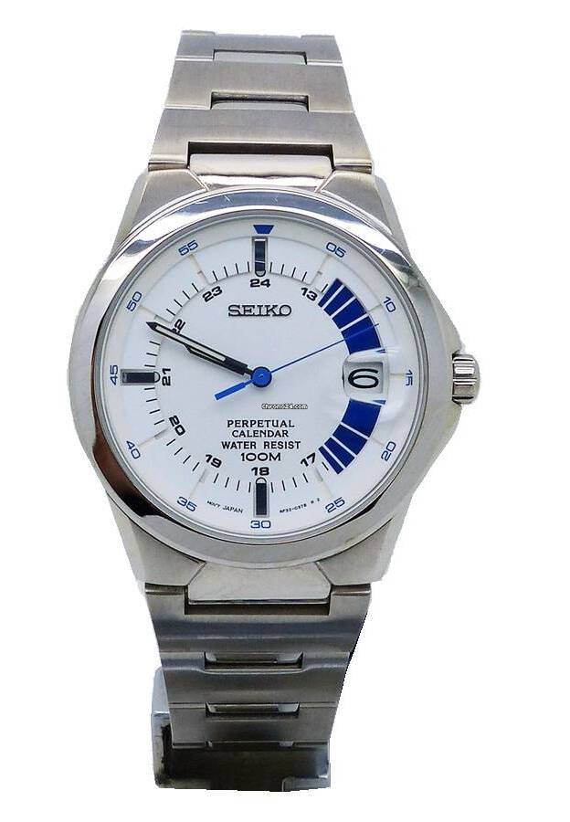 Seiko 5 8F320280 Perpetual Calendar Stainless Steel Men Watch Malaysia