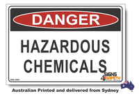 Danger Hazardous Chemicals Sign