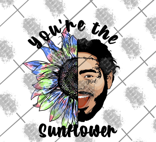 Sunflower W Post Malone Posty Png File Mjt Custom Designs