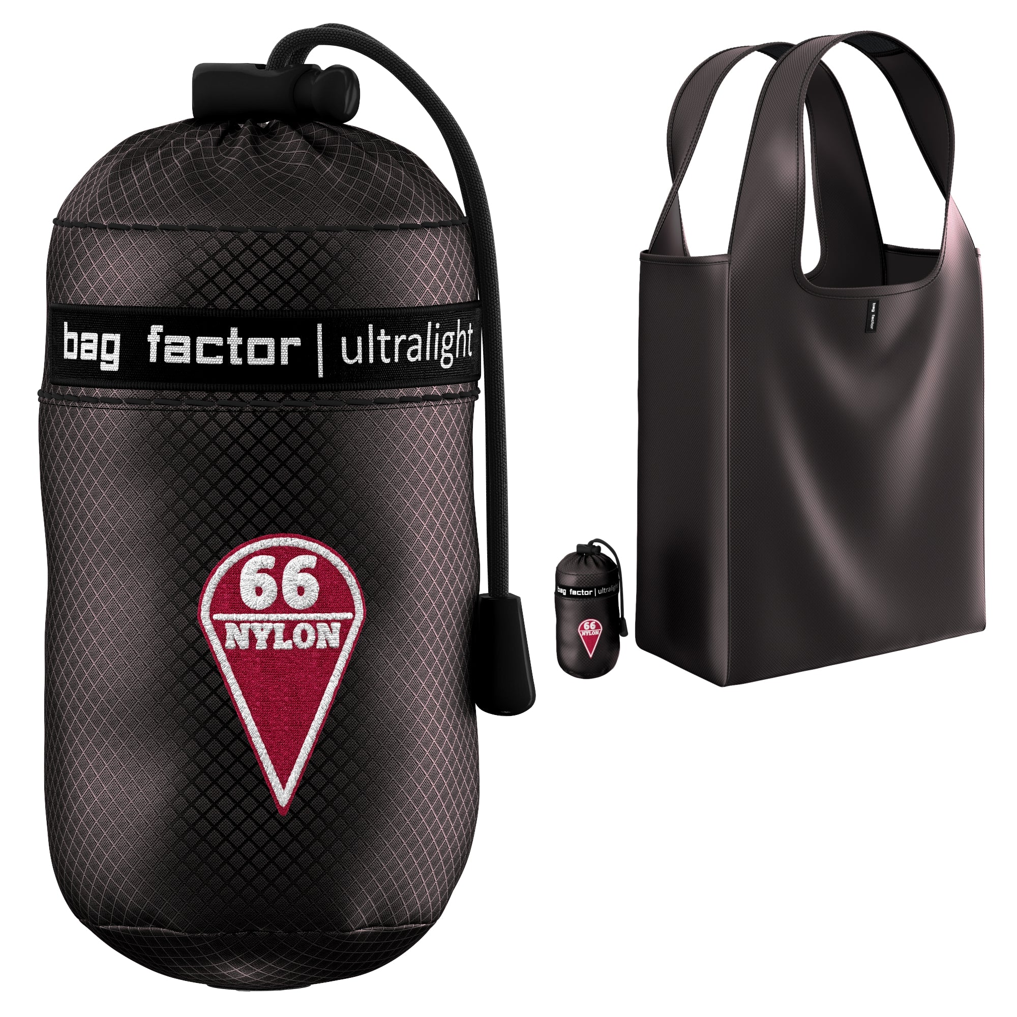 Ultralight Heavy Duty Parachute Nylon Premium Reusable Grocery Bag for Men  and Women – Bag Factor Foldable Small Shopping Bag Tote
