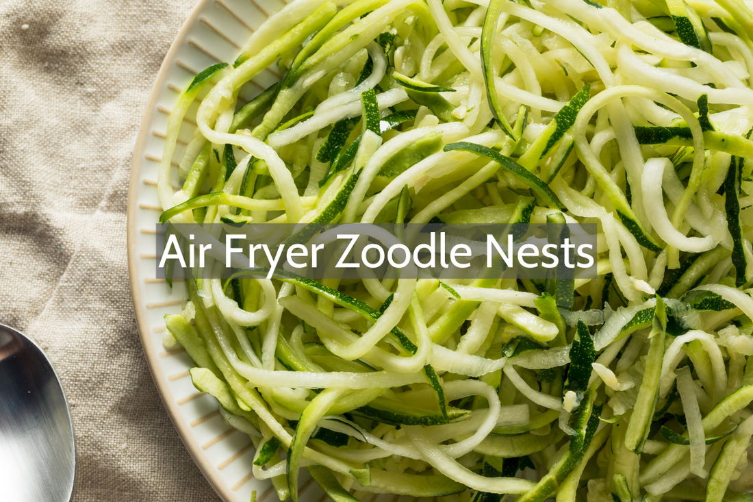 Air Fryer zoodle Nests with Homemade Marinara Sauce Ocean Sales USA