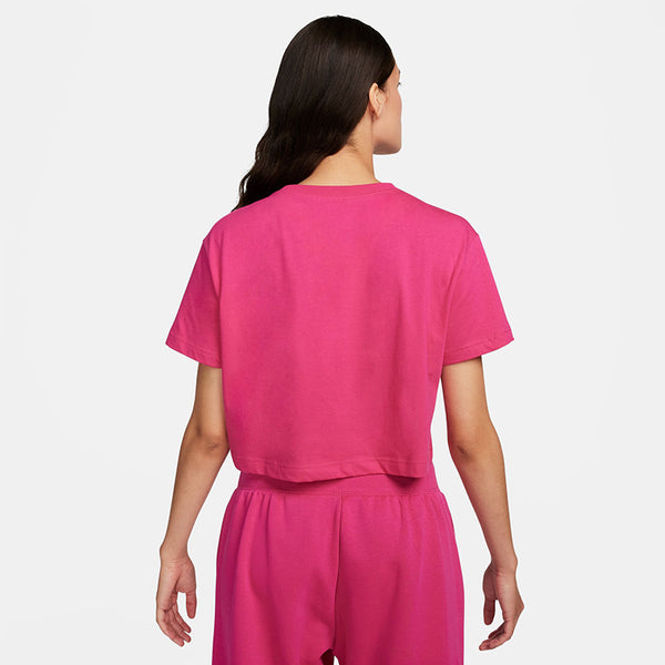 Nike Sportswear Essential Cropped Logo T-Shirt 'Medium Soft Pink/White' -  BV6175-692