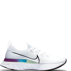 Nike React Infinity Run Fk Men White Black Vapor Green Oracle Aqua Running CD4371-102